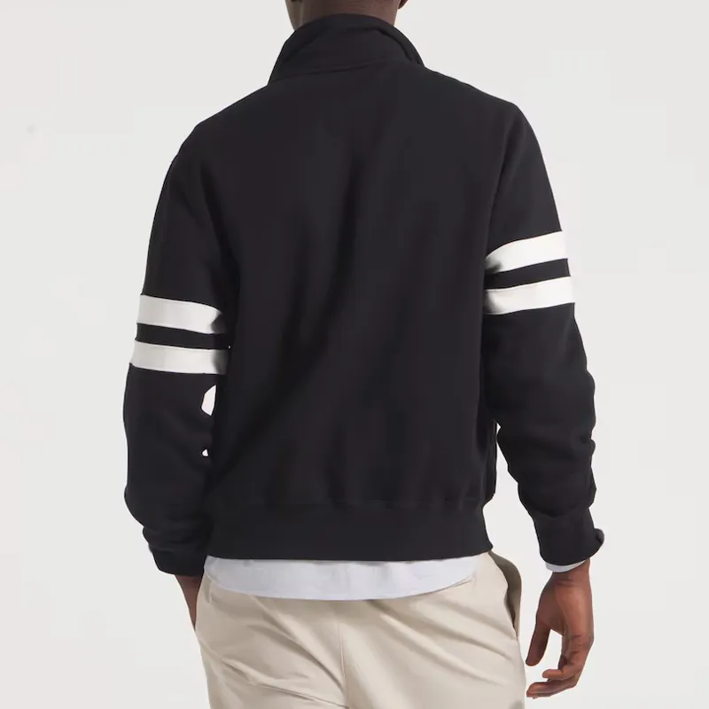 Black Striped NY Giants Fleece Jacket - Image 3