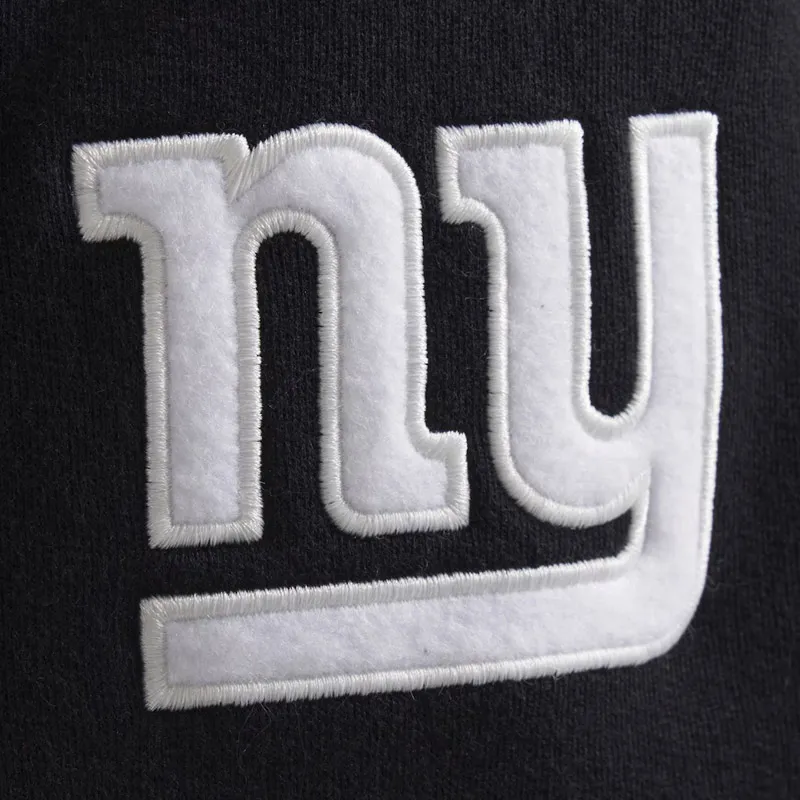Black Striped NY Giants Fleece Jacket - Image 4