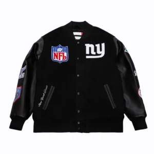 Blackout Vintage NY Giants Logo Varsity Jacket