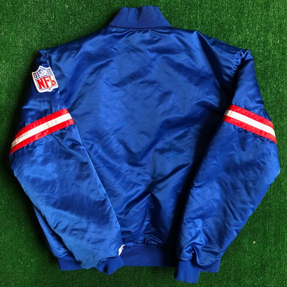 Royal Blue Giants New York Satin Jacket - Image 3