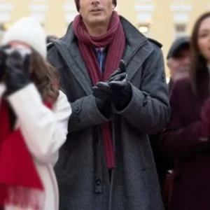 Brandon Routh A Keller Christmas Vacation Grey Coat