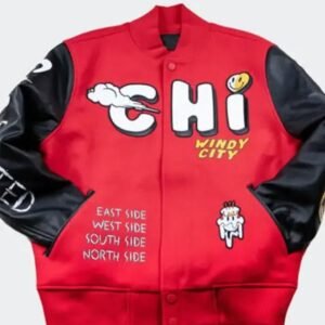 CHI Windy City Red and Black Varsity Jacket