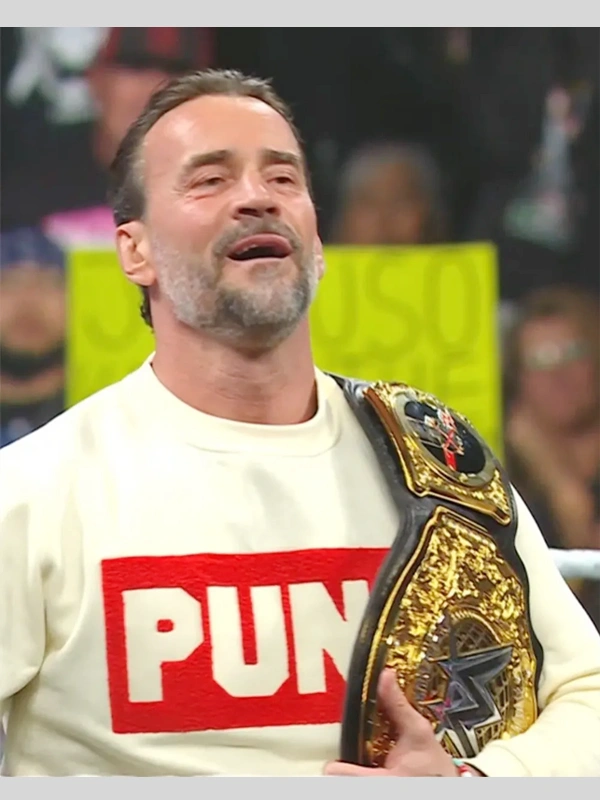 Cm Punk First Entrance as A Champion Sweatshirt
