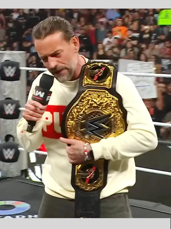 Cm Punk First Entrance as A Champion Sweatshirt - Image 2
