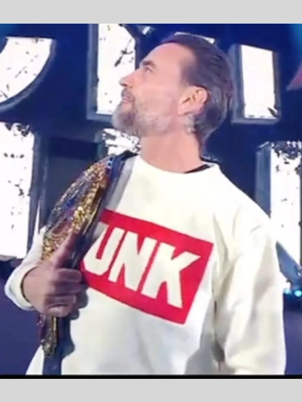 Cm Punk First Entrance as A Champion Sweatshirt - Image 3