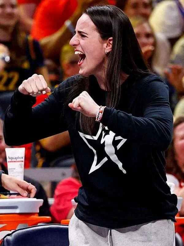 Indiana Fever Caitlin Clark Black Star Sweatshirt - Image 2