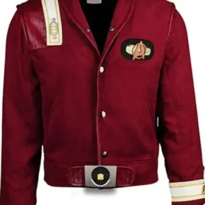 Star Trek V: The Final Frontier William Shatner Red Leather Jacket