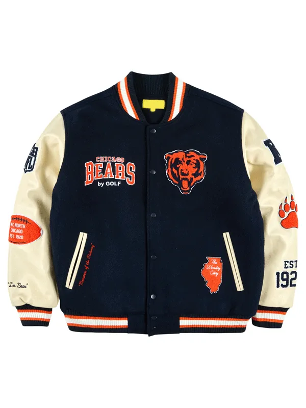 Chicago Bears X Golf Wang Unisex Letterman Jacket