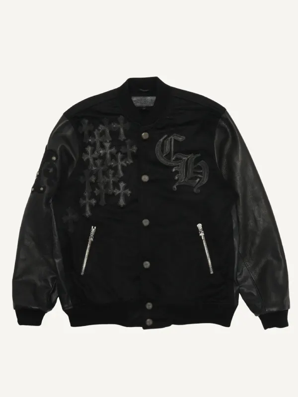 Chrome Heart Letterman Varsity Jacket