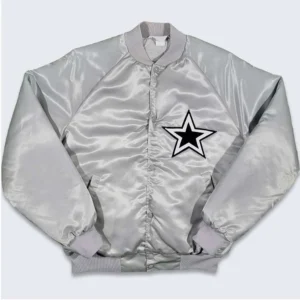 Dallas Cowboys 80’s Silver Bomber Jacket
