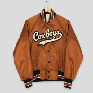 Dallas Cowboys 90’s Brown Satin Jacket