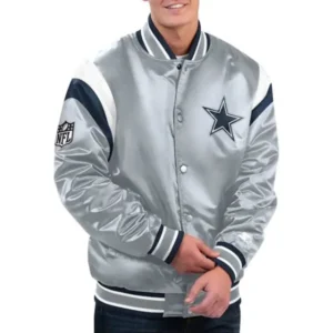 Dallas Cowboys Gray Shutout Satin Jacket