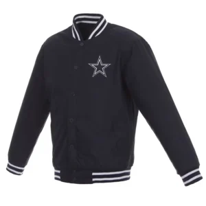 Dallas Cowboys Navy Poly Twill Jacket