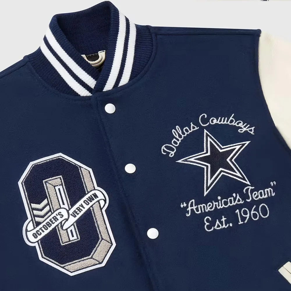 Dallas Cowboys OVO Varsity Jacket - Image 4