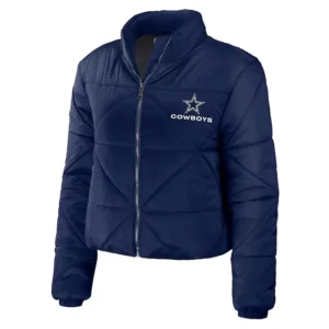 Dallas Cowboys Women’s Puffer Cropped Jacket