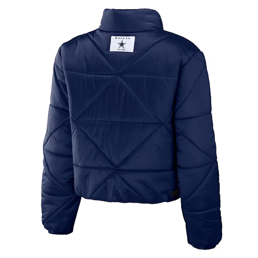 Dallas Cowboys Women’s Puffer Cropped Jacket - Image 2