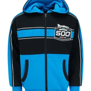 Daytona 500 Unisex 2025 Black Hooded Jacket