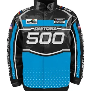 Daytona 500 Unisex 2025 Black Satin Jacket