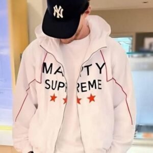 Declan Rice Marty Supreme White Jacket