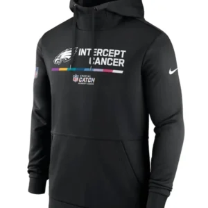 Eagles Crucial Catch Black Hoodie