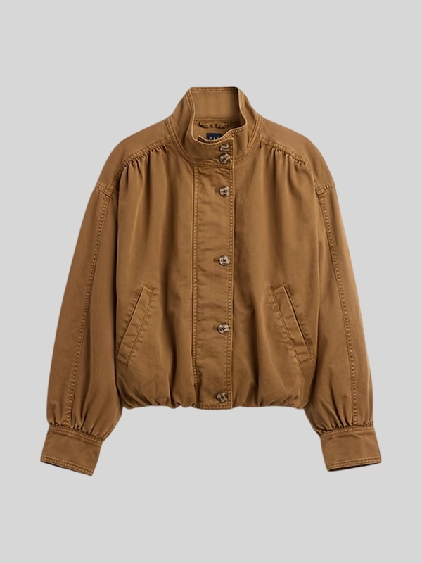 GAP Twill Bubble Brown Jacket