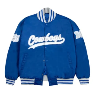 Dallas Cowboys Rib Bomber Blue Jacket