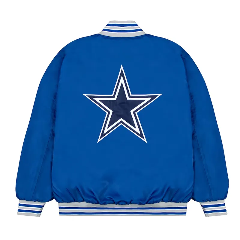 Dallas Cowboys Rib Bomber Blue Jacket - Image 2