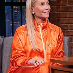 Gwyneth Paltrow Marty Supreme Orange Track Jacket