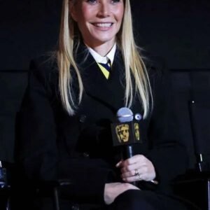 Gwyneth Paltrow Marty Supreme Black Wool Coat