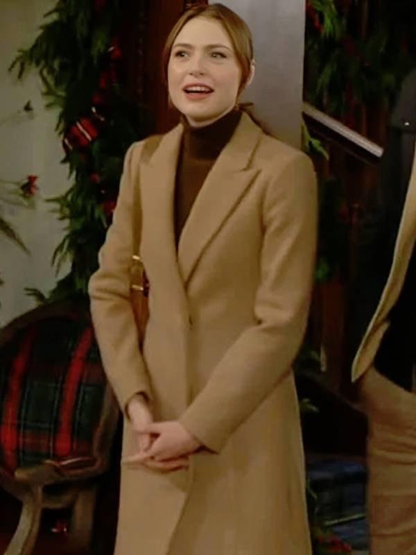 The Young and the Restless S53 Hayley Erin Brown Coat
