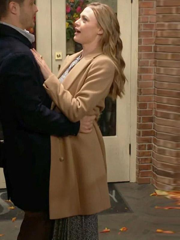 The Young and the Restless S53 Hayley Erin Brown Coat - Image 3