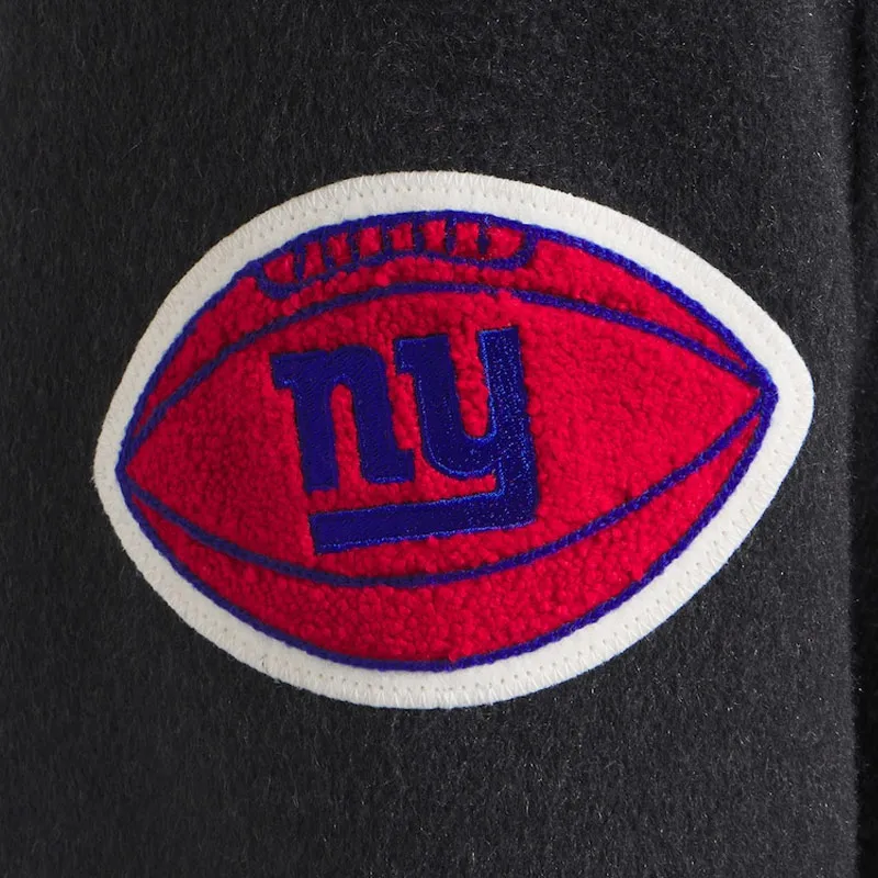 Heather Black NY Giants Wool Jacket - Image 4