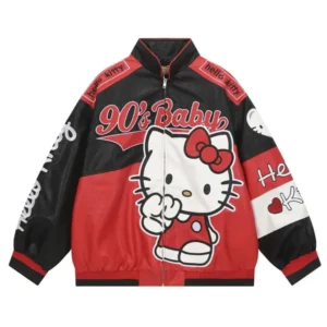 Hello Kitty 90s Baby Leather Jacket