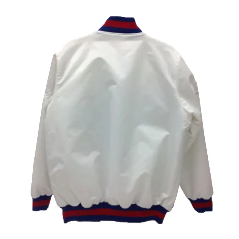 Helmet Bomber New York Giants White Jacket