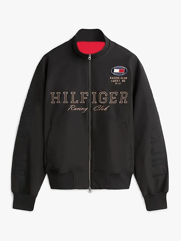 Hilfiger Racing Club Black Racing Jacket