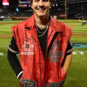 Jake McCarthy Arizona Diamondbacks Red Leather Vest