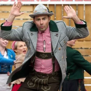 Jonathan Bennett A Keller Christmas Vacation Wool Coat