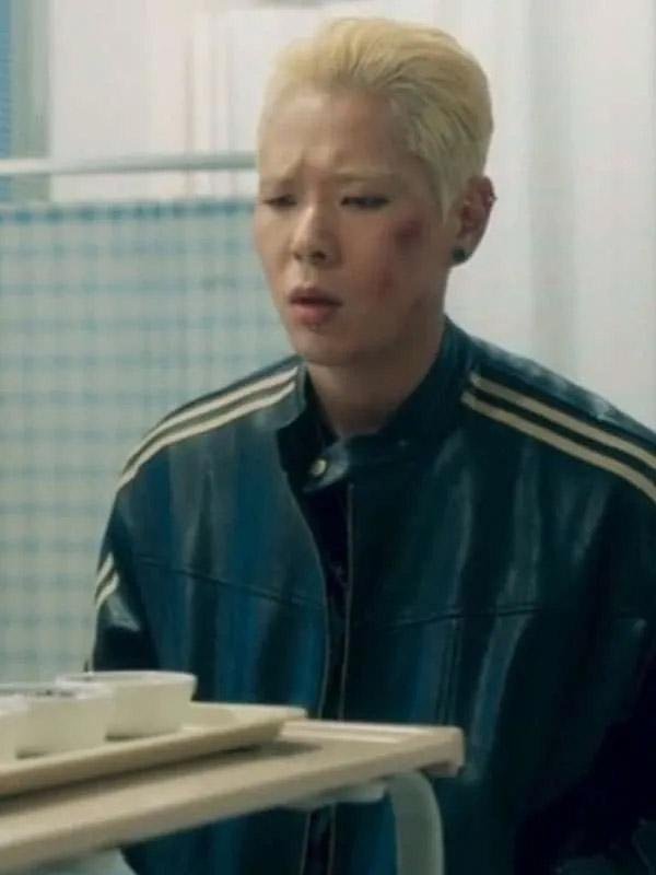 Joo Yeon-woo Study Group Leather Jacket - Image 2