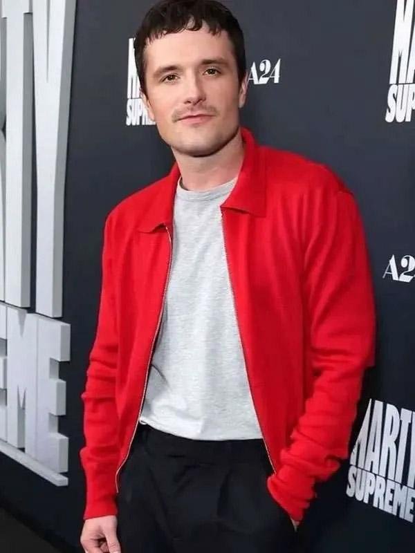 Josh Hutcherson Marty Supreme Event Red Jacket - Image 2
