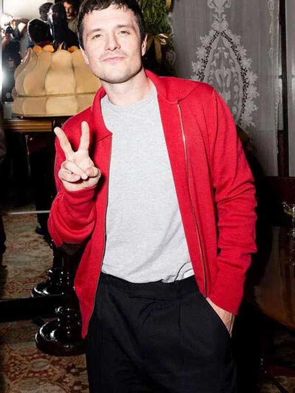 Josh Hutcherson Marty Supreme Event Red Jacket - Image 3
