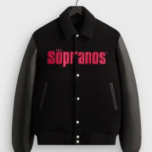 KITH x The Sopranos Black Varsity Jacket