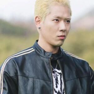 Joo Yeon-woo Study Group Leather Jacket