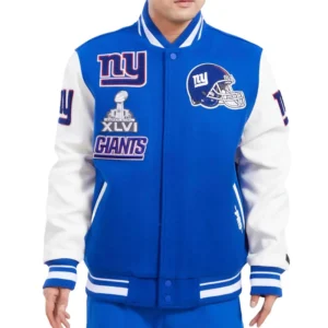 Mash Up NY Giants Varsity Jacket