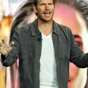 Mercy Chris Pratt Grey Suede Jacket