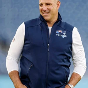 Mike Vrabel New England Patriots 2025 Blue Vest