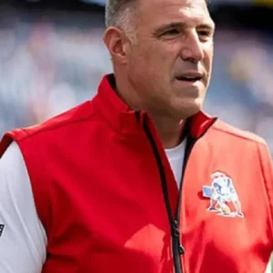 Mike Vrabel New England Patriots Orange Vest