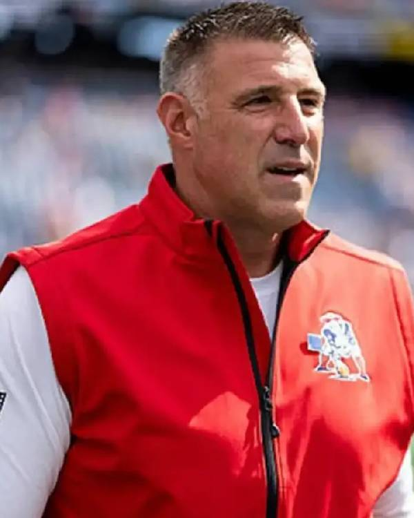 Mike Vrabel New England Patriots Orange Vest