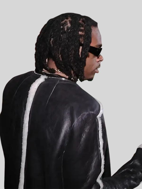 Monday Night Football Gunna Leather Long Coat - Image 3