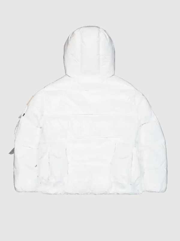 NASA Artemis Winter White Puffer Jacket