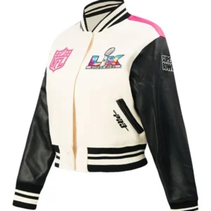 NFL Super Bowl 60 Women’s Varsity Jacket